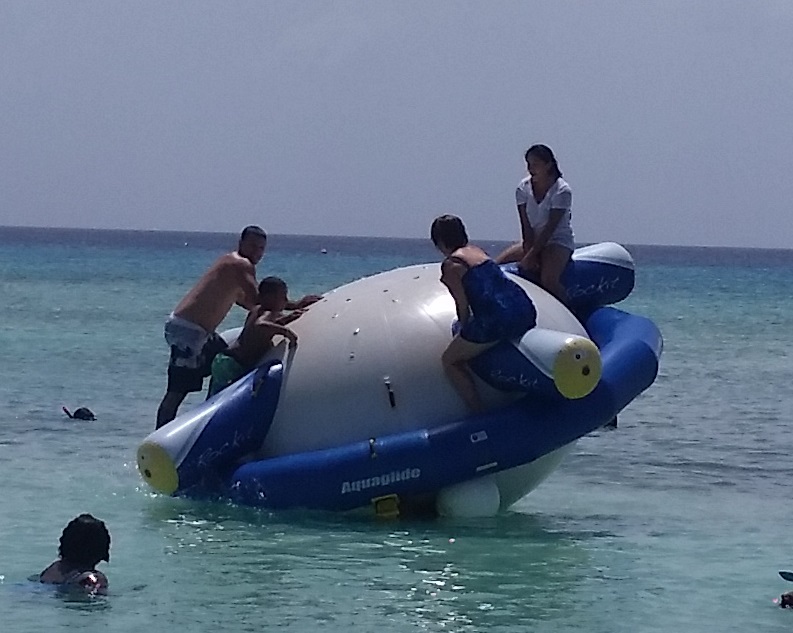 Yes That's The Stern of Luda On Aqualide In Grand Turk Island